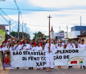 Milhares de devotos celebram a festa de são  Sebastião em Xapuri